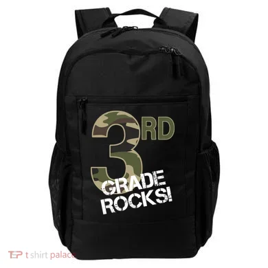 3rd Grade Rocks Camo Backpack