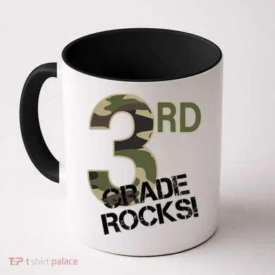 3rd Grade Rocks Camo Coffee Mug