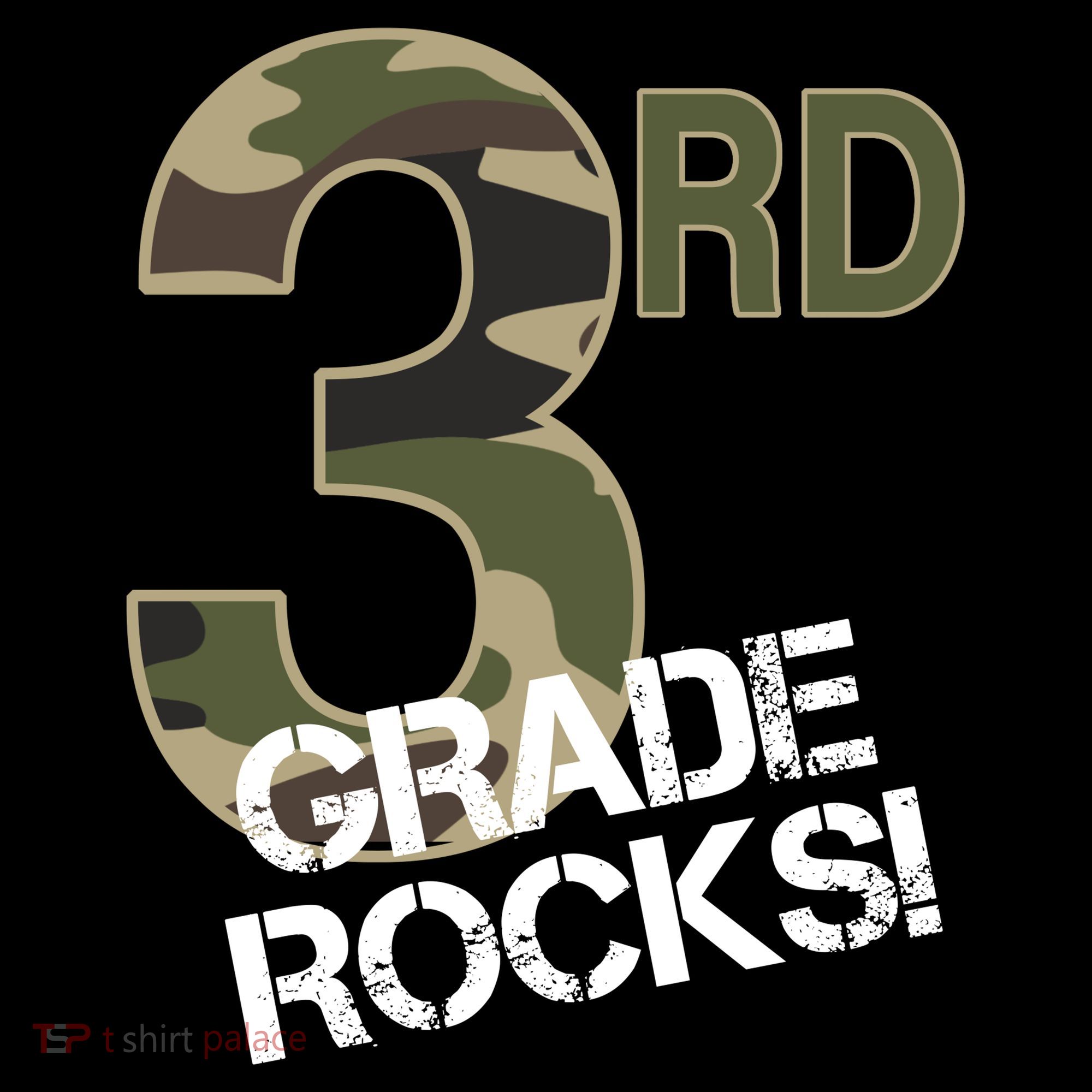 3rd Grade Rocks Camo Women's Hoodie