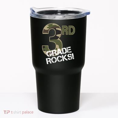 3rd Grade Rocks Camo Tumbler
