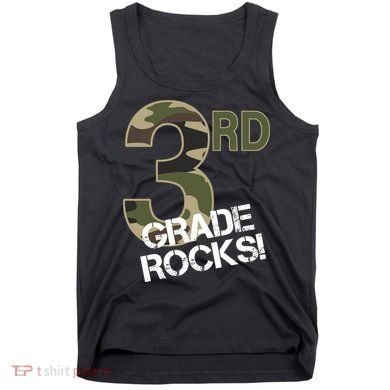 3rd Grade Rocks Camo Tank Top