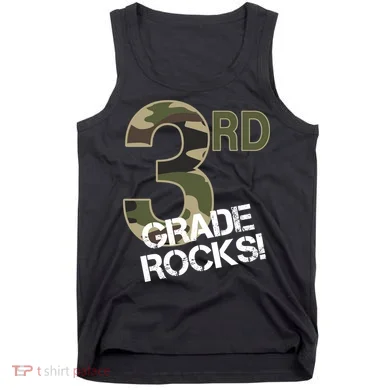 3rd Grade Rocks Camo Tank Top