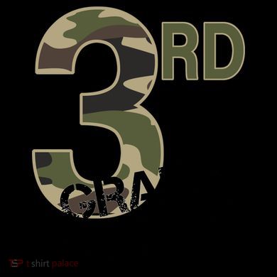 3rd Grade Rocks Camo Kids Colorblock Raglan Jersey