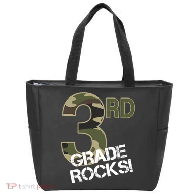 3rd Grade Rocks Camo Tote Bag