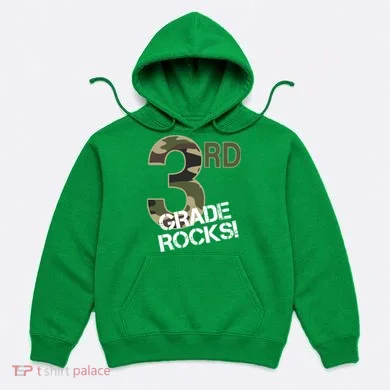 3rd Grade Rocks Camo Hoodie