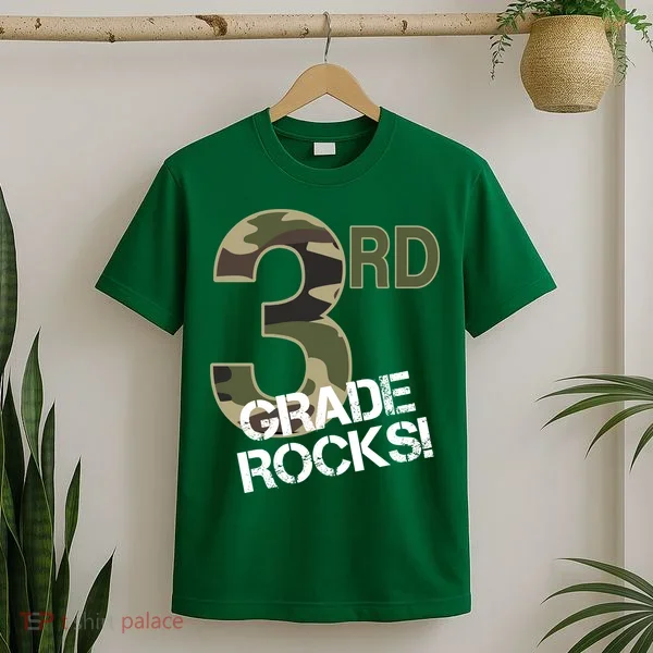 3rd Grade Rocks Camo T-Shirt