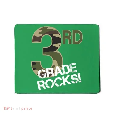 3rd Grade Rocks Camo Mousepad