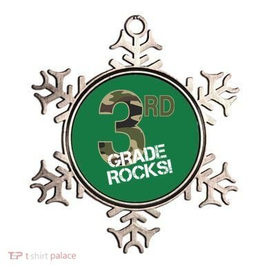 3rd Grade Rocks Camo Ornament