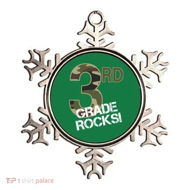 3rd Grade Rocks Camo Ornament