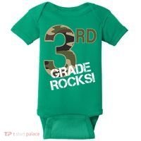3rd Grade Rocks Camo Baby Bodysuit thumb 0