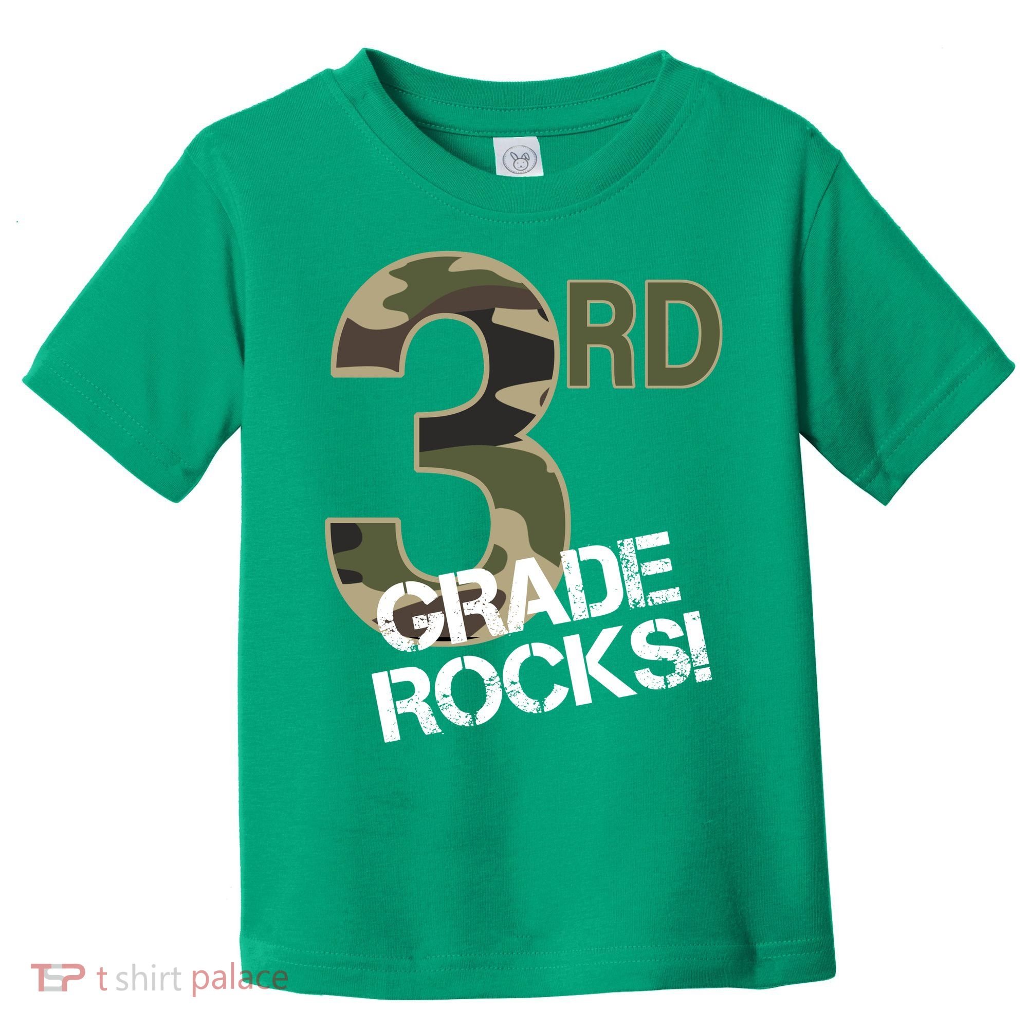 3rd Grade Rocks Camo Toddler T-Shirt