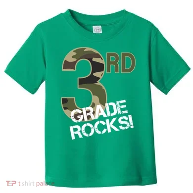 3rd Grade Rocks Camo Toddler T-Shirt