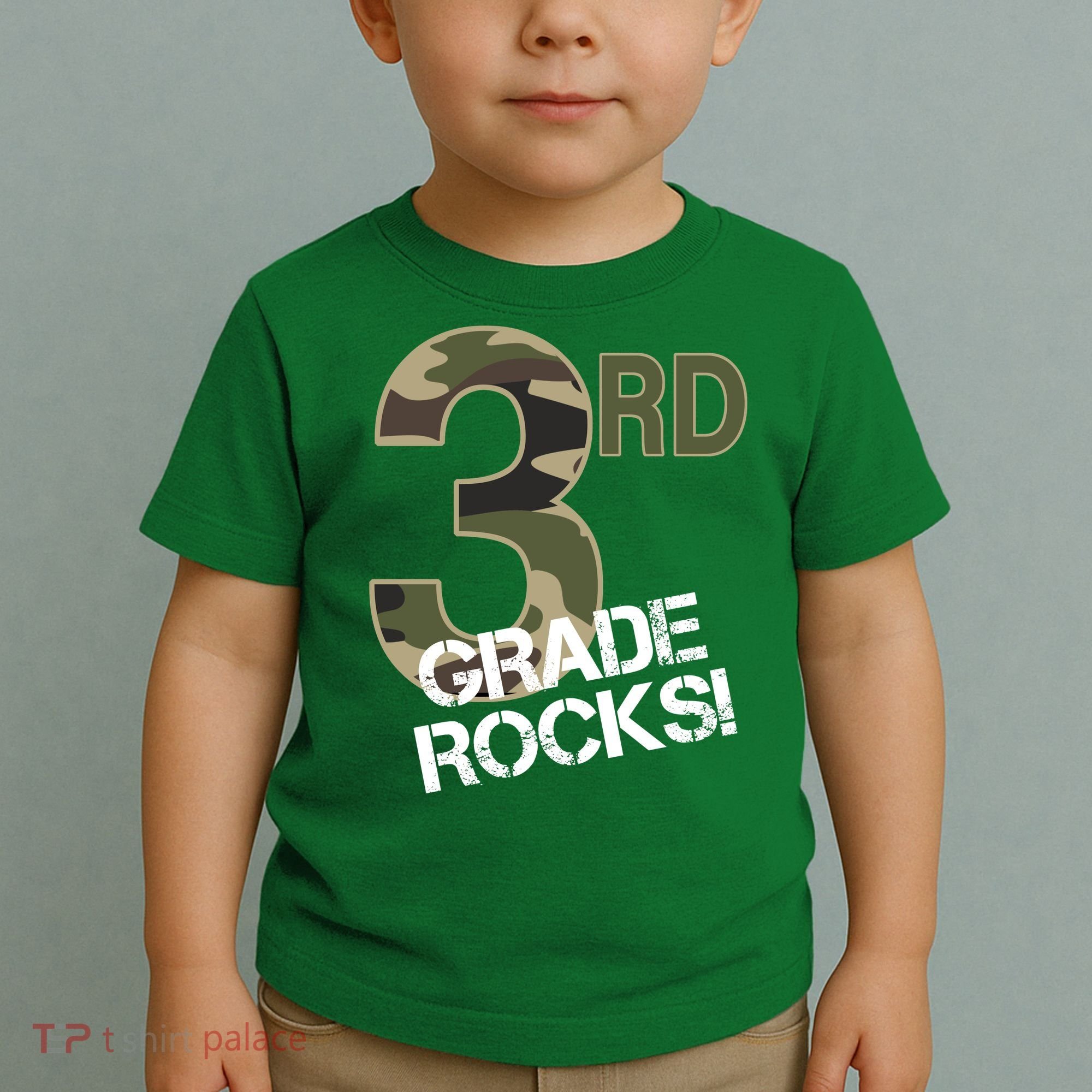 3rd Grade Rocks Camo Toddler T-Shirt