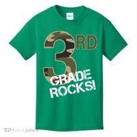 3rd Grade Rocks Camo Kids T-Shirt thumb 0