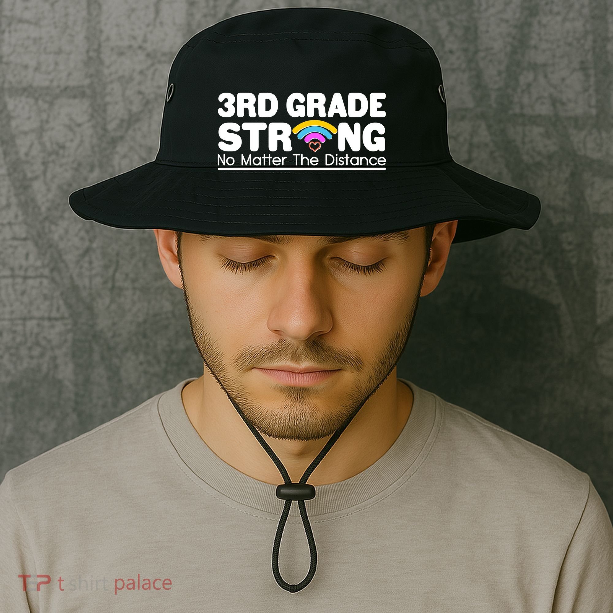 3rd Grade Strong No Matter The Distance Bucket Hat