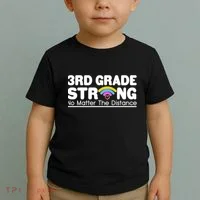 3rd Grade Strong No Matter The Distance Toddler T-Shirt thumb 2