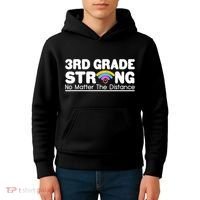 3rd Grade Strong No Matter The Distance Kids Hoodie thumb 4