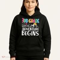 3rd Grade Where The Adventure Begins Hoodie thumb 5