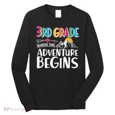 3rd Grade Where The Adventure Begins Long Sleeve Shirt