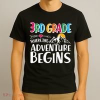 3rd Grade Where The Adventure Begins T-Shirt thumb 3