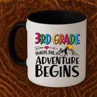 3rd Grade Where The Adventure Begins Coffee Mug thumb 2