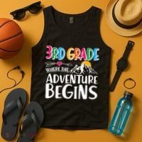 3rd Grade Where The Adventure Begins Tank Top thumb 4