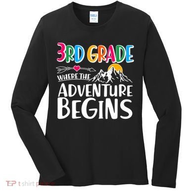3rd Grade Where The Adventure Begins Women's Long Sleeve Shirt