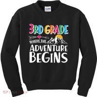 3rd Grade Where The Adventure Begins Kids Sweatshirt thumb 0