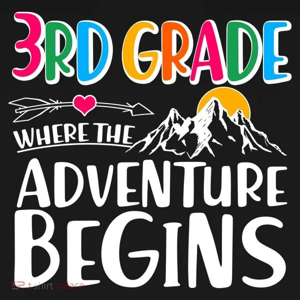 3rd Grade Where The Adventure Begins Kids Long Sleeve Shirt