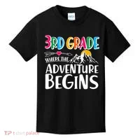 3rd Grade Where The Adventure Begins Kids T-Shirt thumb 0