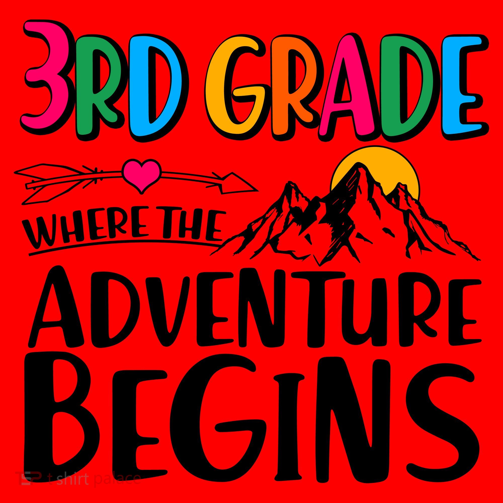 3rd Grade Where The Adventure Begins Santa Hat