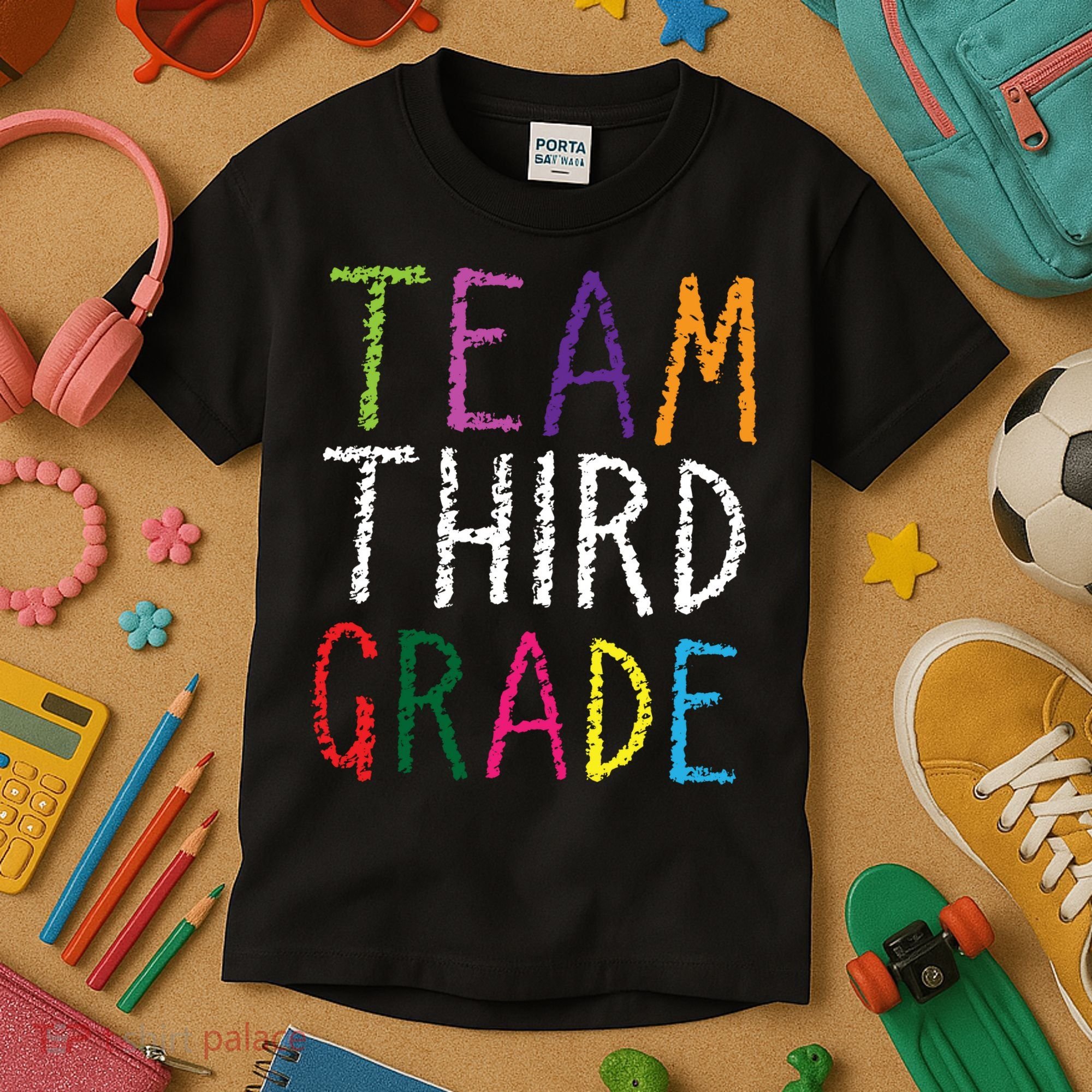 3rd Team Third Grade Kids T-Shirt