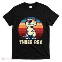3 Rex Dinosaur 3rd Birthday Boy Girl Three Rex Birthday T-Shirt thumb 0