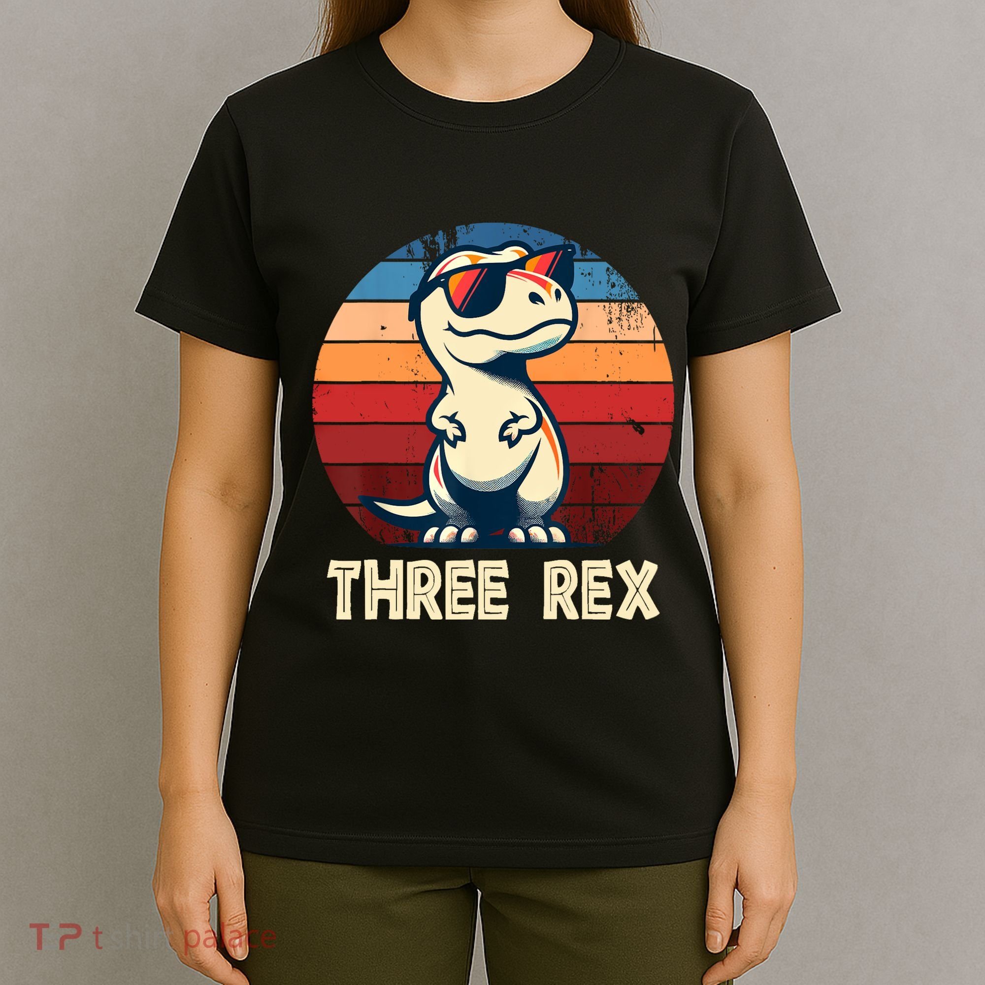 3 Rex Dinosaur 3rd Birthday Boy Girl Three Rex Birthday T-Shirt