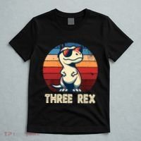 3 Rex Dinosaur 3rd Birthday Boy Girl Three Rex Birthday T-Shirt thumb 5