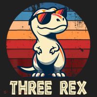 3 Rex Dinosaur 3rd Birthday Boy Girl Three Rex Birthday Beanie thumb 2