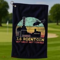 3.6 Roentgen Not Great, Not Terrible Chernobyl Gift Golf Towel thumb 1