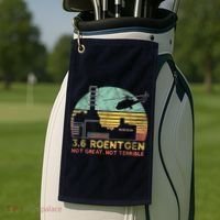 3.6 Roentgen Not Great, Not Terrible Chernobyl Gift Golf Towel thumb 2