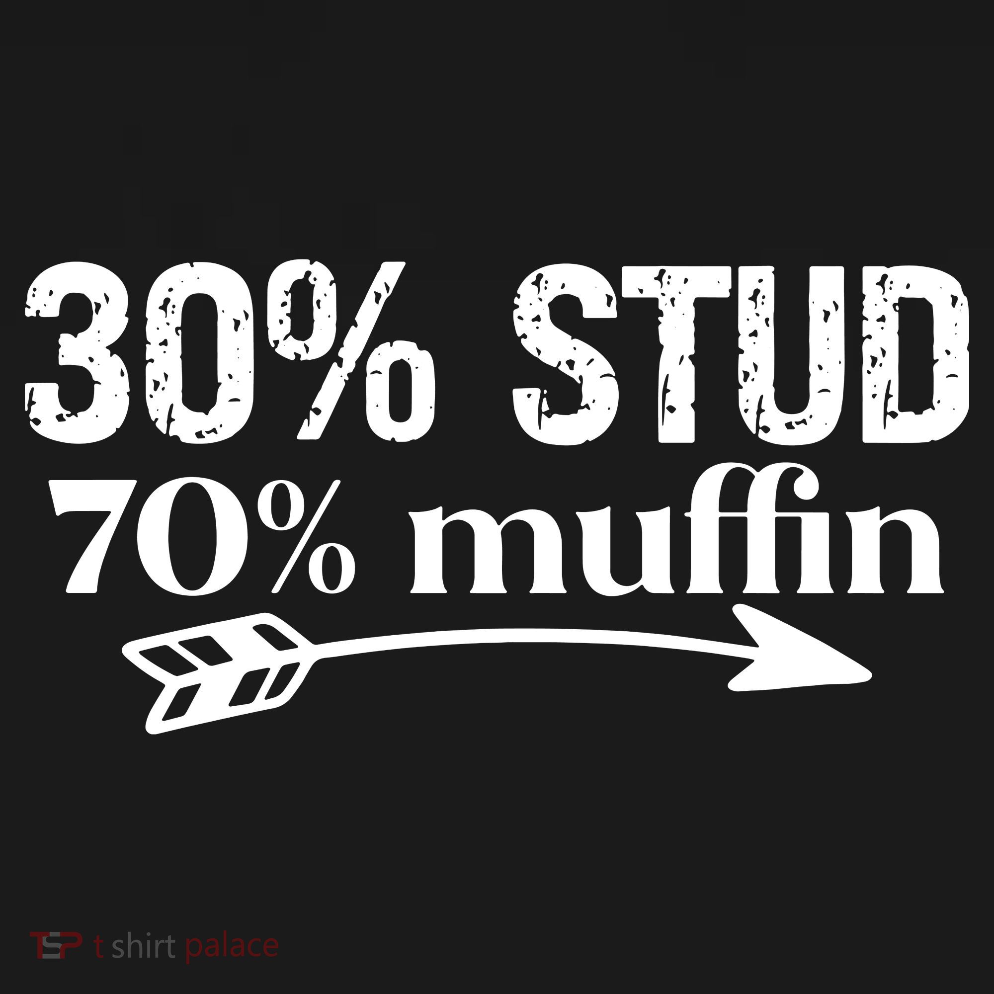 30% Stud 70% Muffin Doggie Tank