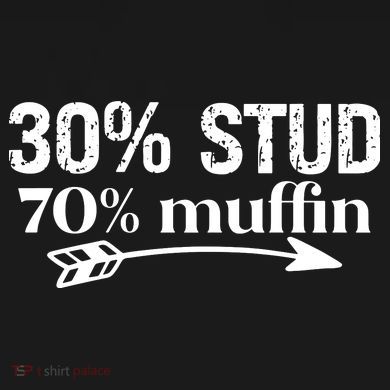 30% Stud 70% Muffin Tie Dye Hoodie