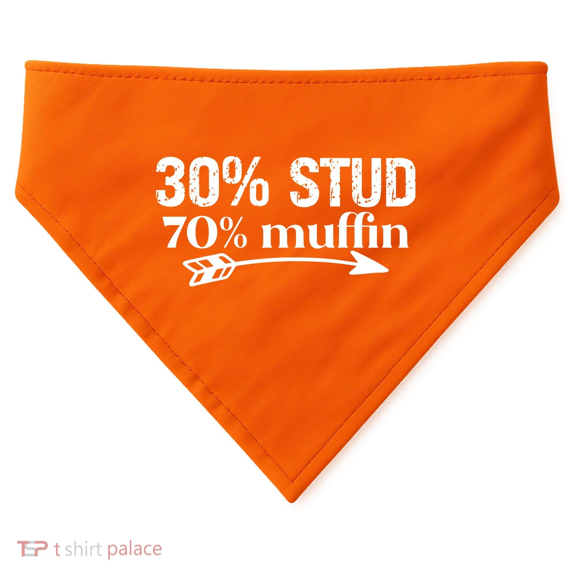 30% Stud 70% Muffin USA-Made Doggie Bandana