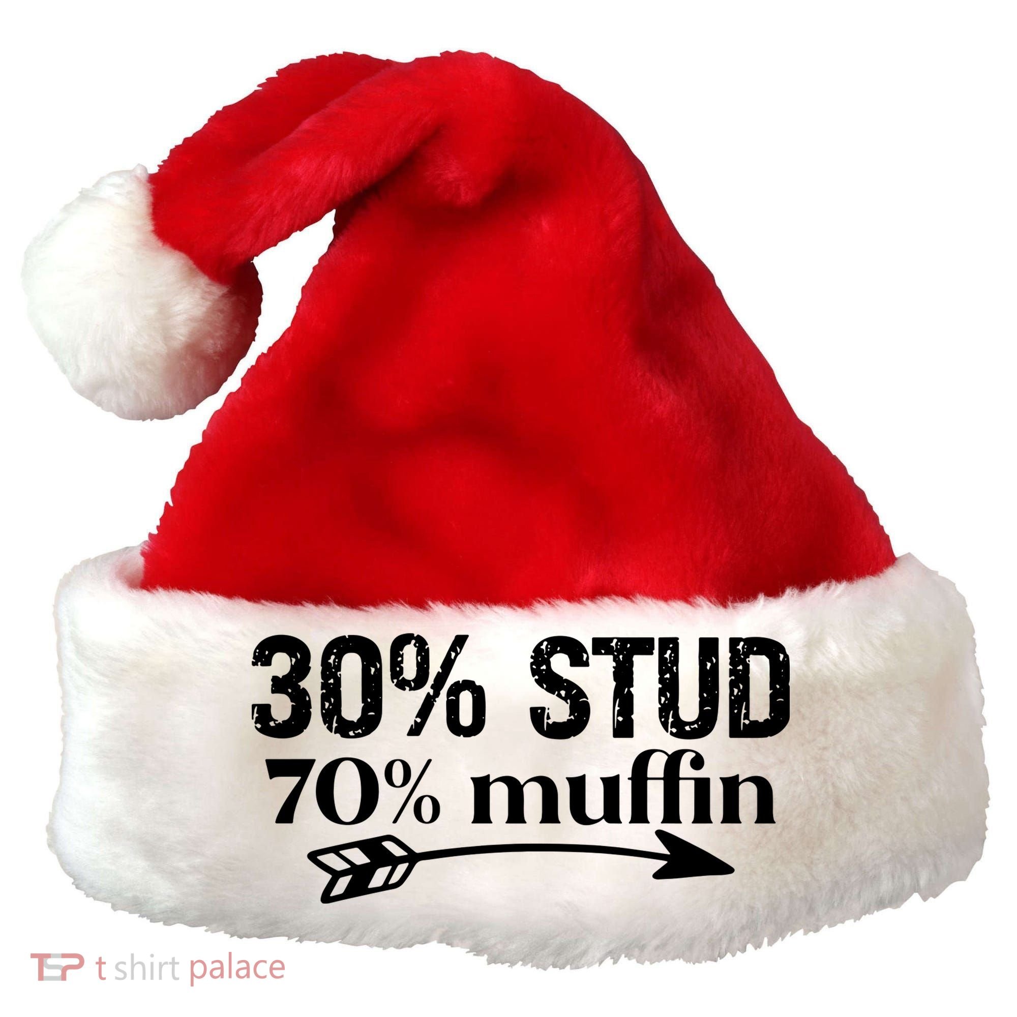 30% Stud 70% Muffin Santa Hat
