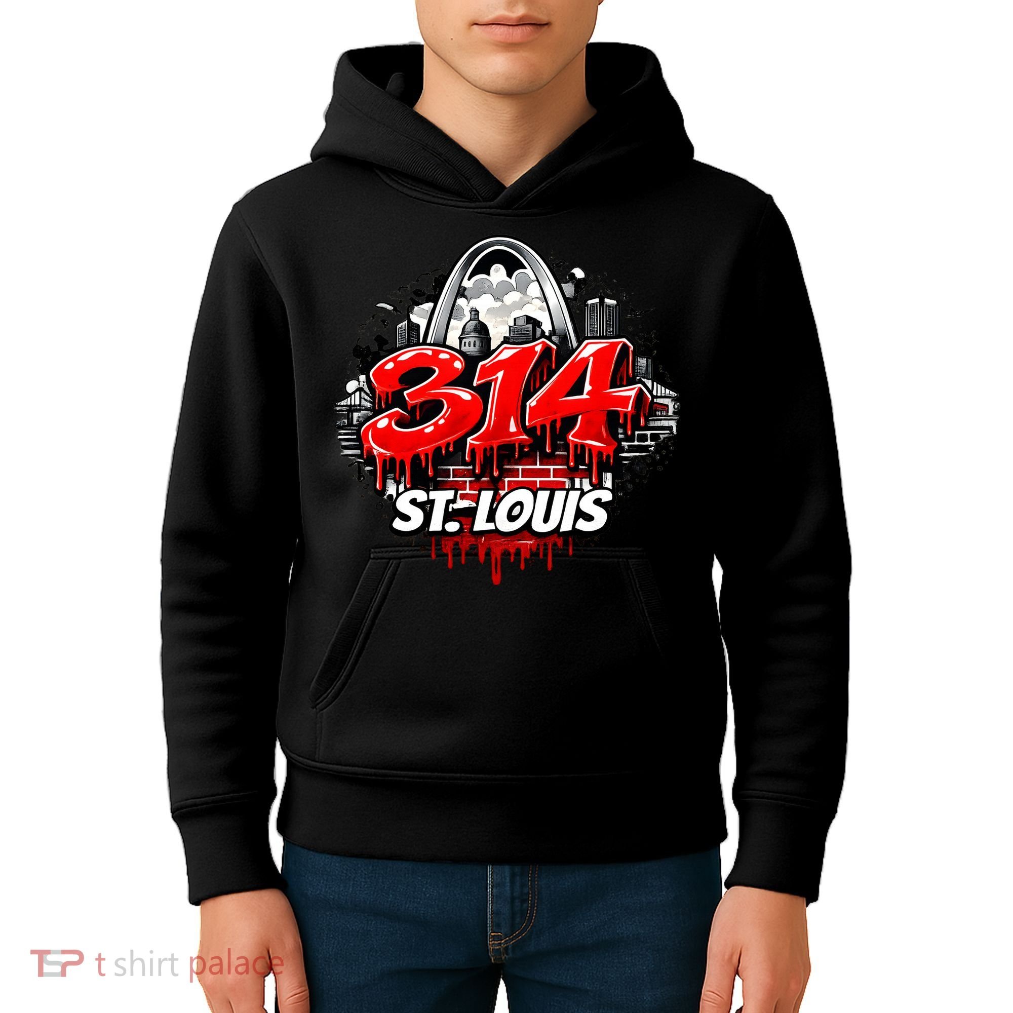 314 St. Louis Skyline Kids Hoodie