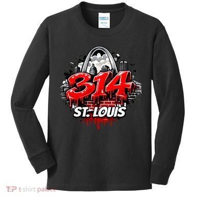 314 St. Louis Skyline Kids Long Sleeve Shirt