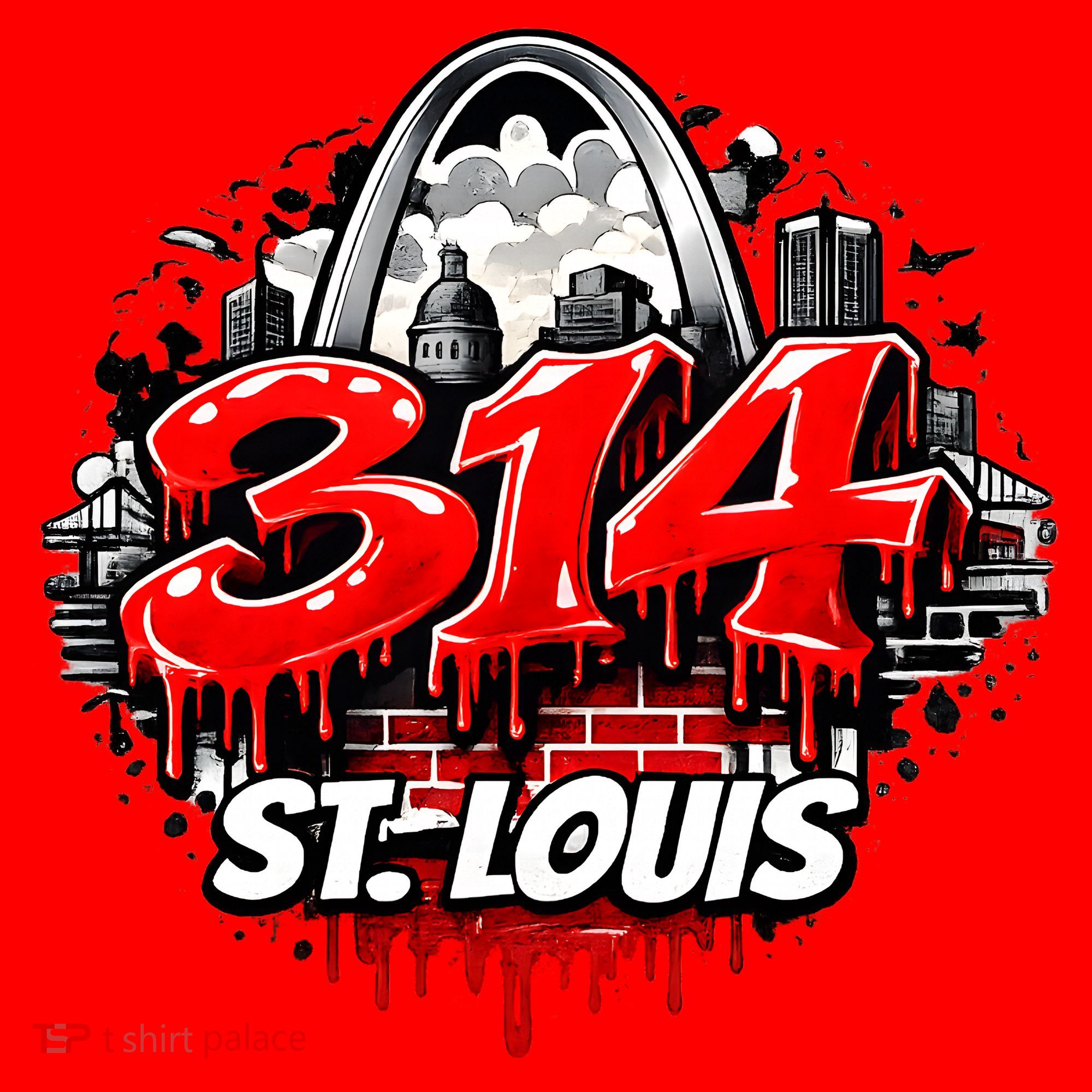 314 St. Louis Skyline Santa Hat