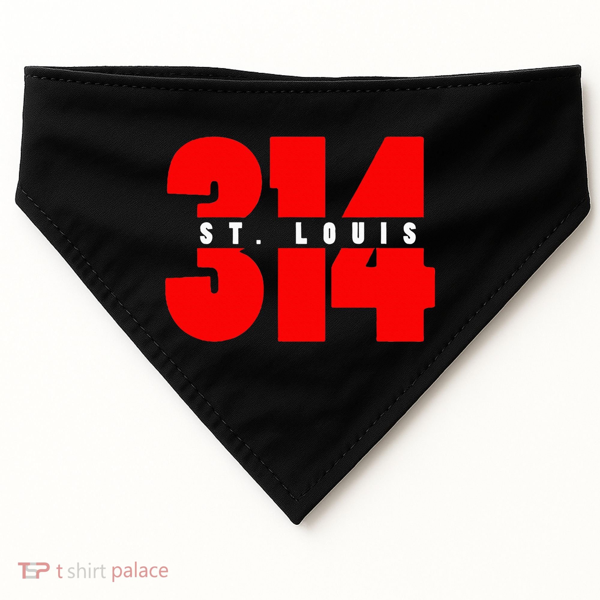 314 St. Louis Area Code Missouri USA-Made Doggie Bandana