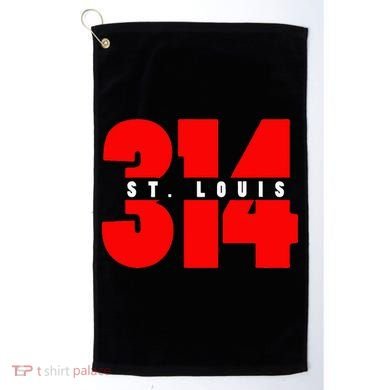 314 St. Louis Area Code Missouri Golf Towel