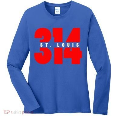 314 St. Louis Area Code Missouri Women's Long Sleeve Shirt
