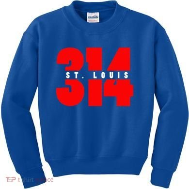314 St. Louis Area Code Missouri Kids Sweatshirt