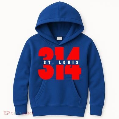 314 St. Louis Area Code Missouri Kids Hoodie